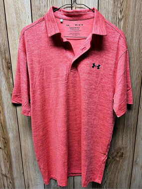 Under Armour The Playoff Polo Pink Size Medium Like New